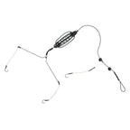 Fishing Feeder Rig Set for Carp Fishing (Black)