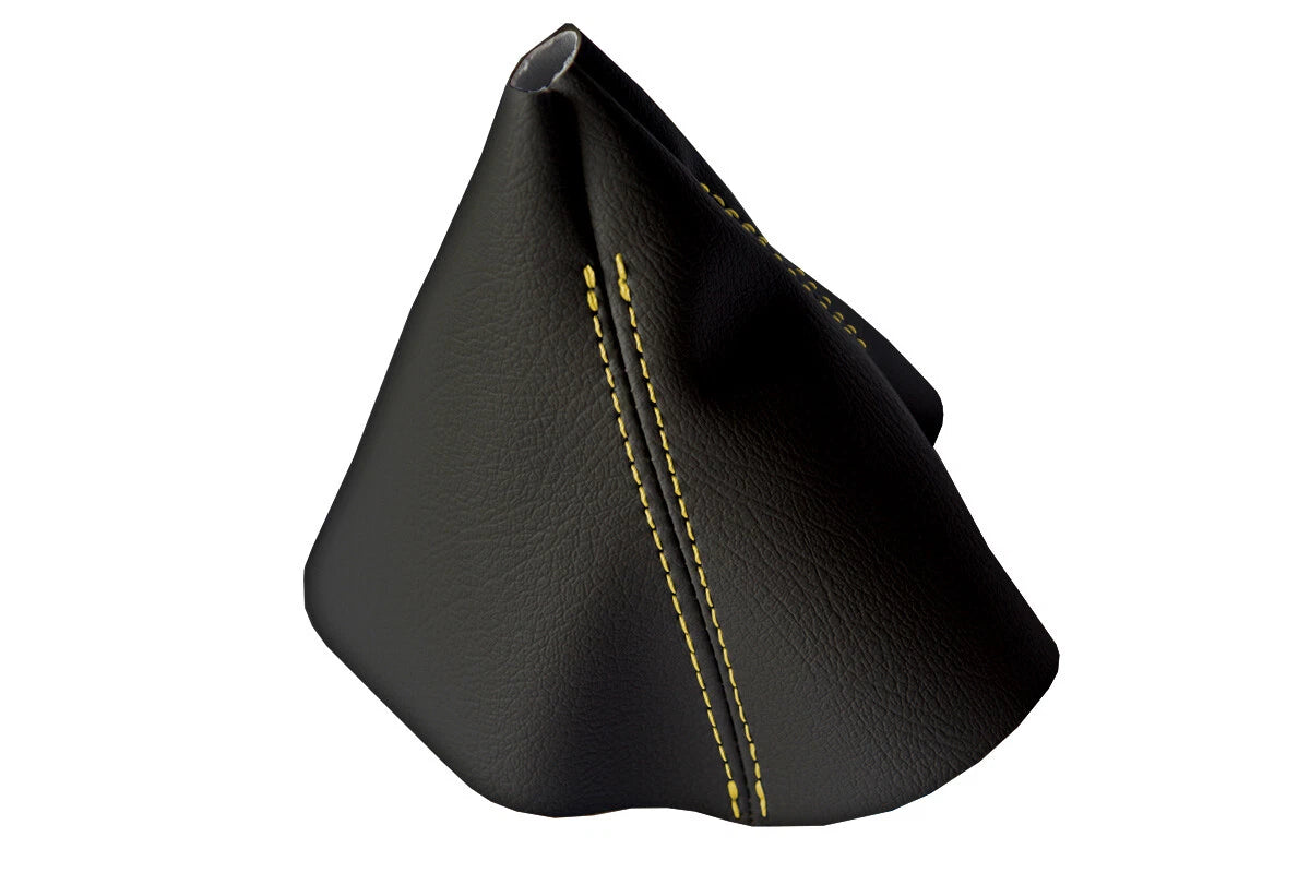 Leather Manual Shift Boot Cover for BMW F30 F31 F32 F33 M (2014–2019) Yellow Stitch