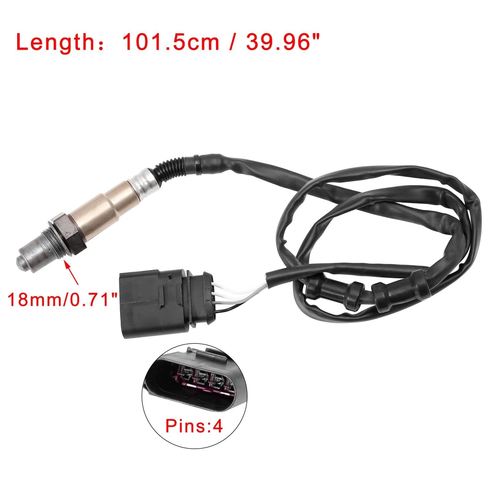 O2 Oxygen Sensor Downstream 06A906262AJ for Audi A4 (2001–2005)