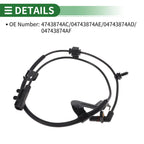 ABS Wheel Speed Sensor No. 4743874AC for Dodge Journey (2009–2020) Rear Right