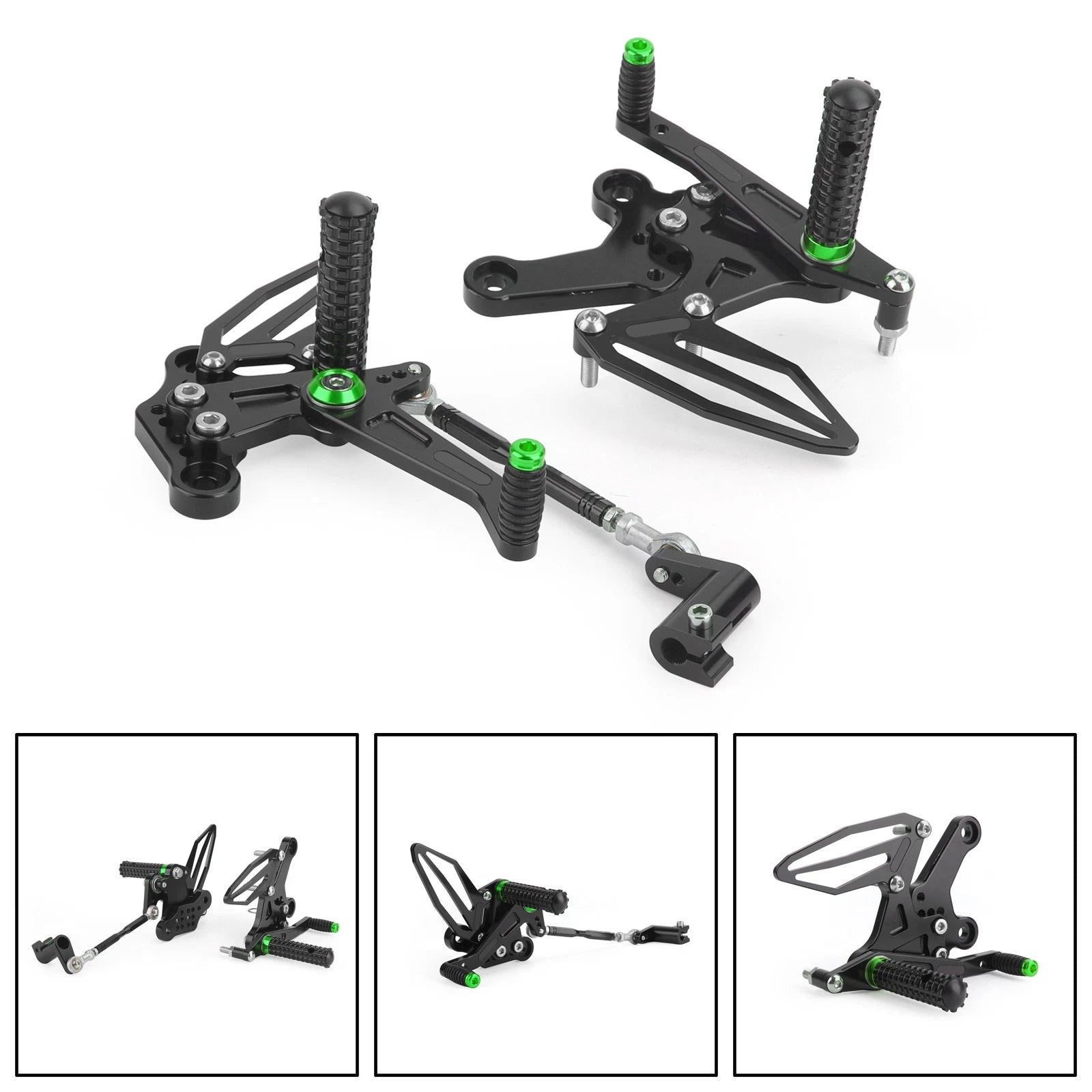 Adjustable Rearsets Footrest for Kawasaki Ninja 250 400 Z400 (2018–2022)