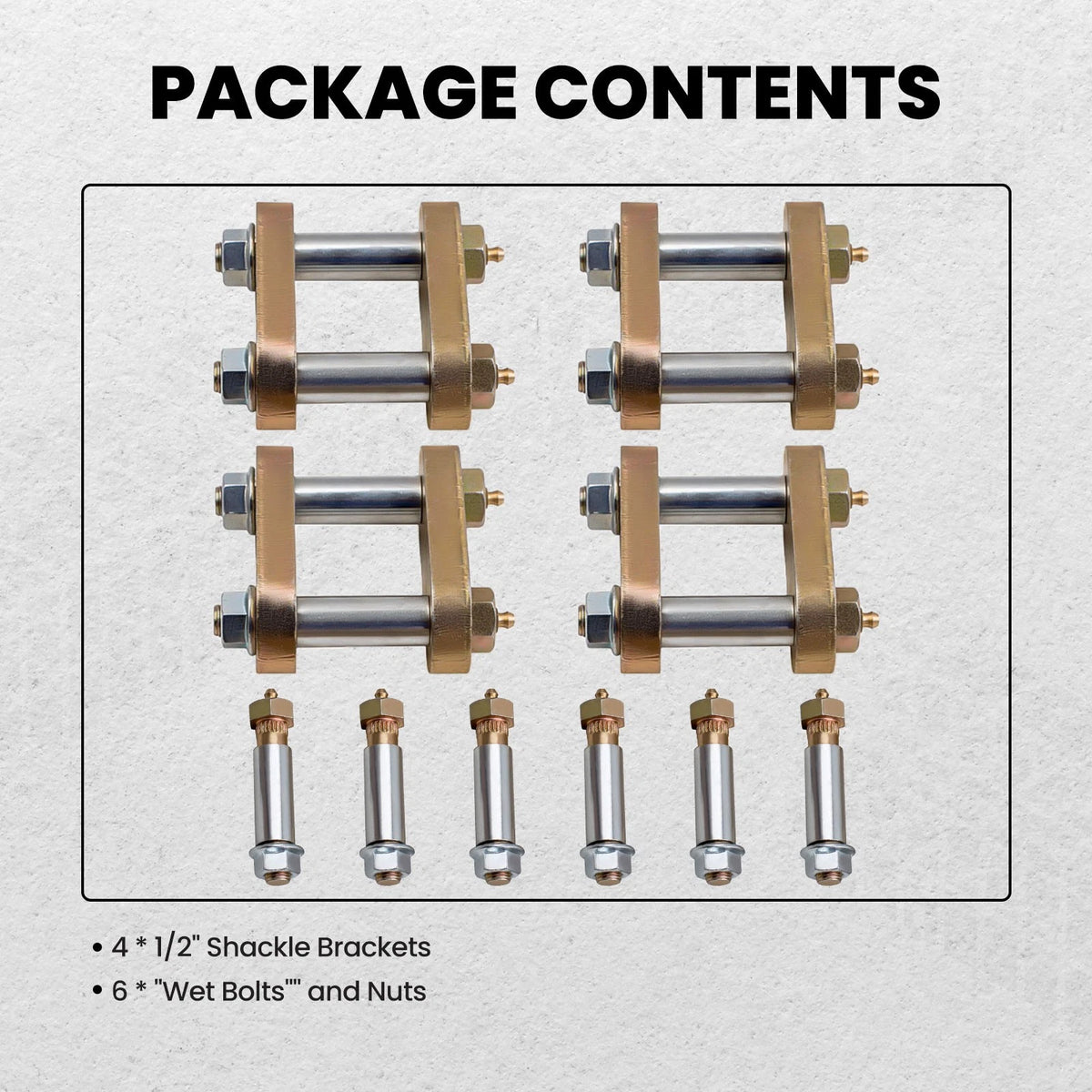Leaf Spring Shackle Set for Universal (2012–2016)