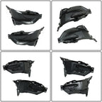 2X Black Fog Light Cover Trims for Ford Explorer (2020–2022)