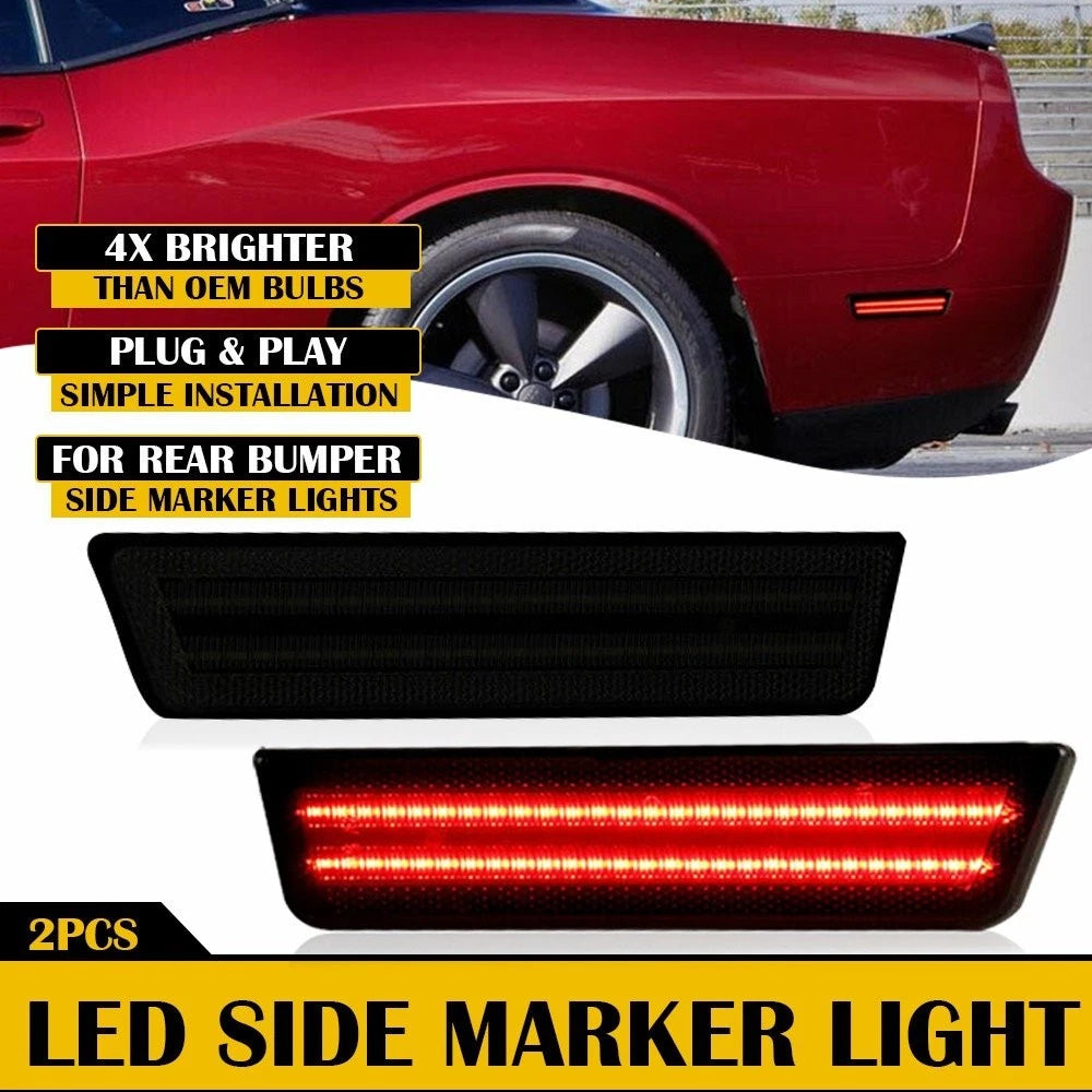 LED Rear Side Marker Light for Dodge Challenger Charger (2008–2014) AUXITO EXXI