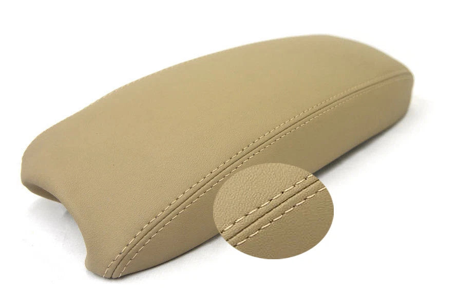 Center Console Armrest Cover for Chevrolet Blazer (1998–2004) Beige PVC Leather
