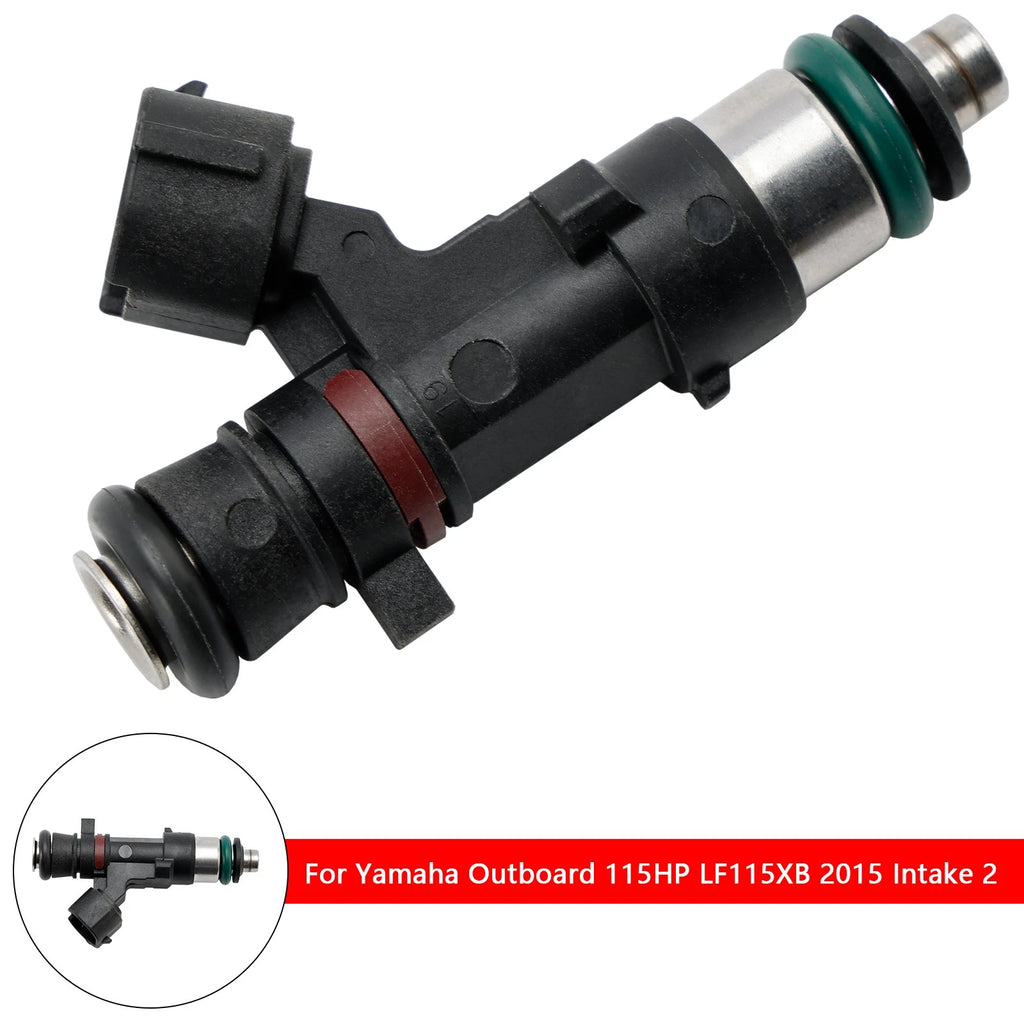 Set of 2 Fuel Injectors 6DA-13761-00-00, 6DA-13761-01 for Yamaha Outboard (150-200 HP)