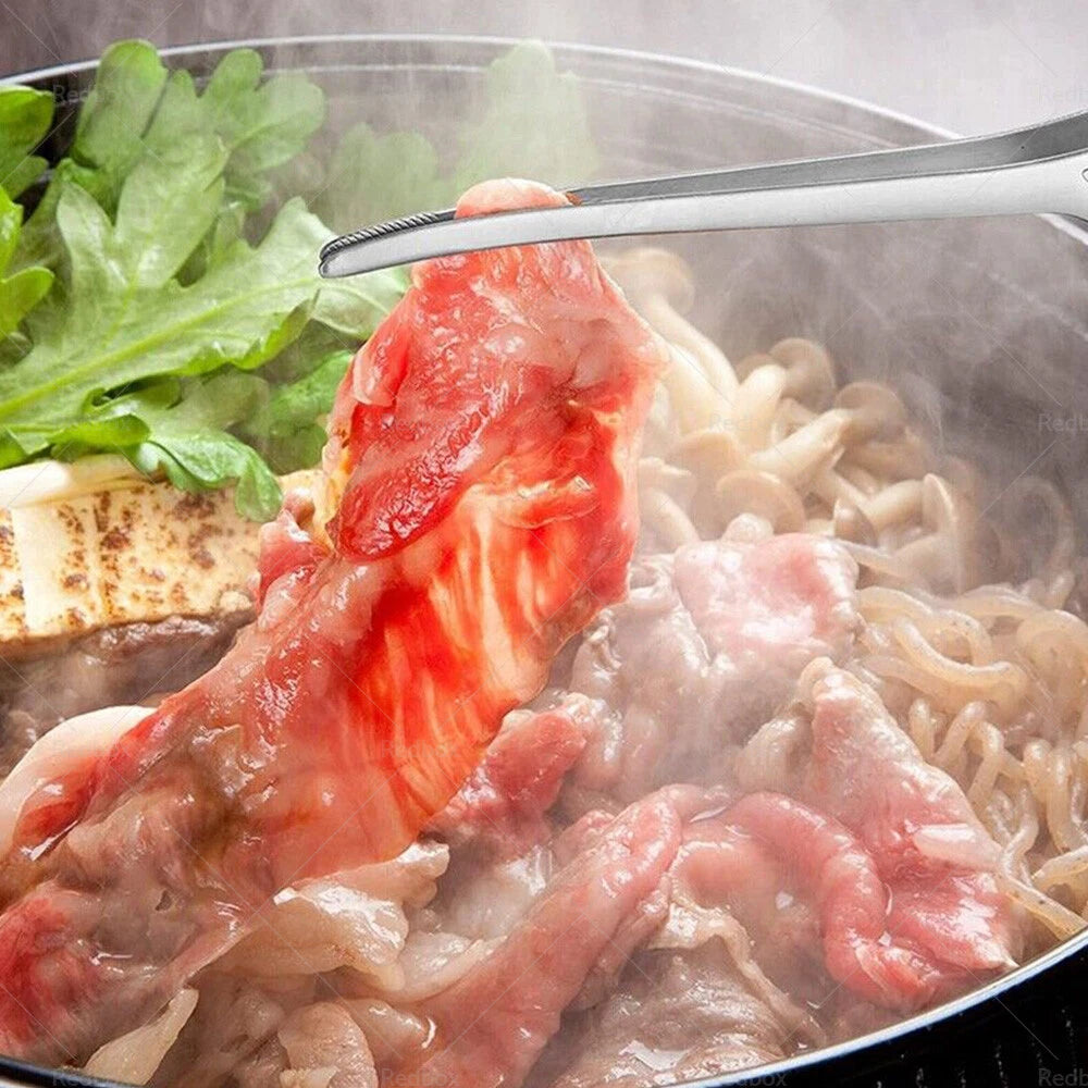 4PCS Self-Standing Non-Slip BBQ Tongs for Korean Japanese Cooking