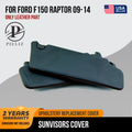 Sunvisors for Ford F150 Raptor (2009–2014) Synthetic Leather Orange Stitch