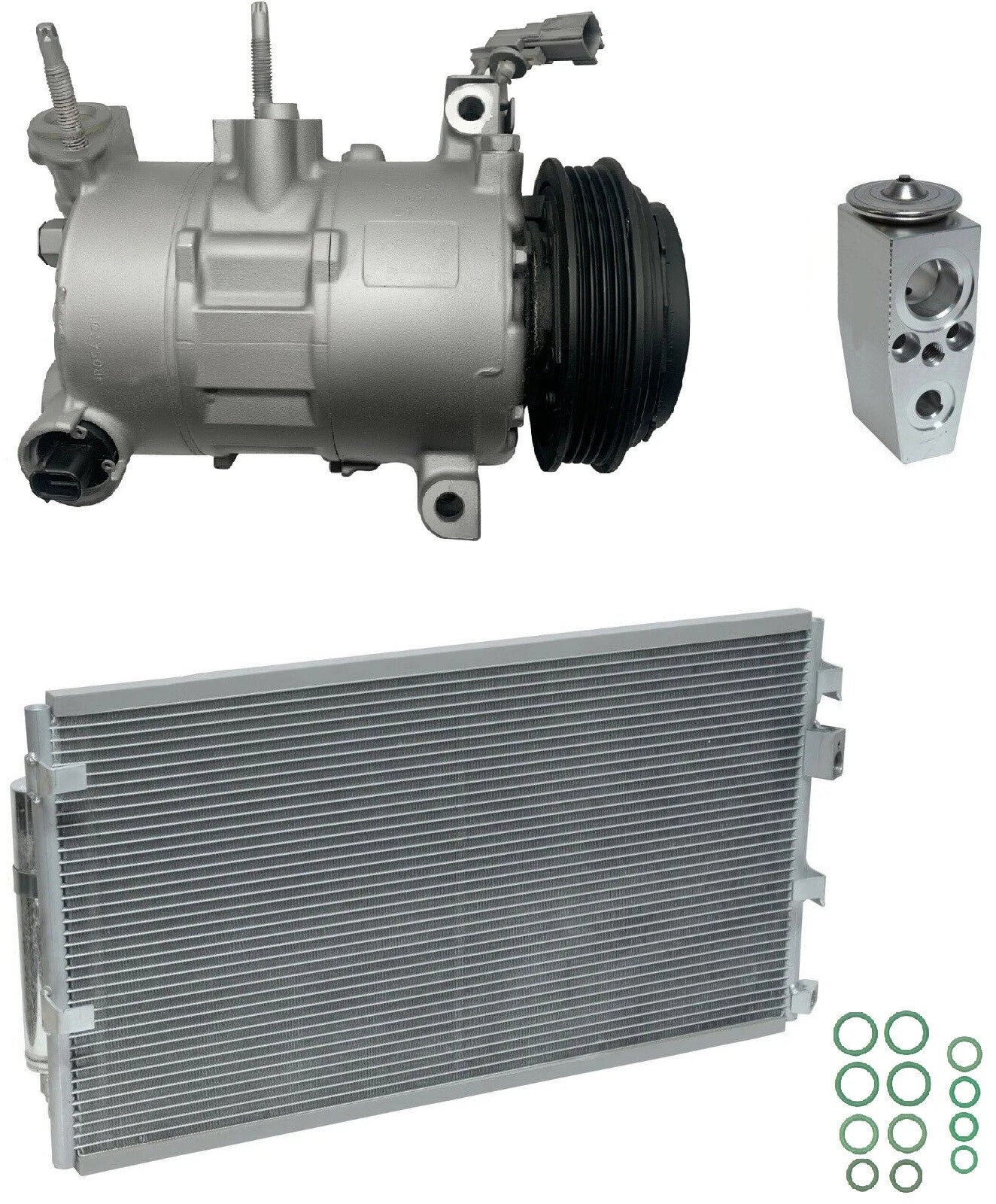 AC Compressor Kit With Condenser for Ford Mustang EcoBoost 2.3L (2020–2020)