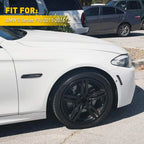 Pair Smoked Front Bumper Side Marker Reflectors for BMW 5 Series (2011–2016)