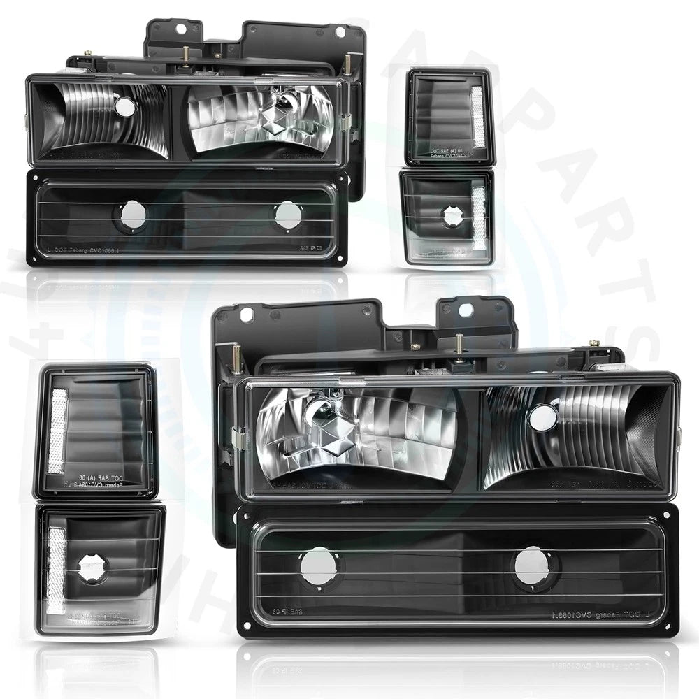 Headlight Assembly Set for Chevy Silverado (1994–1998)
