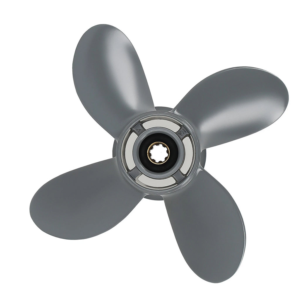 4 Blade Propeller for Honda BF8 BF15 Yamaha F9.9 F15 F20 (9.9-20HP) 10" Pitch