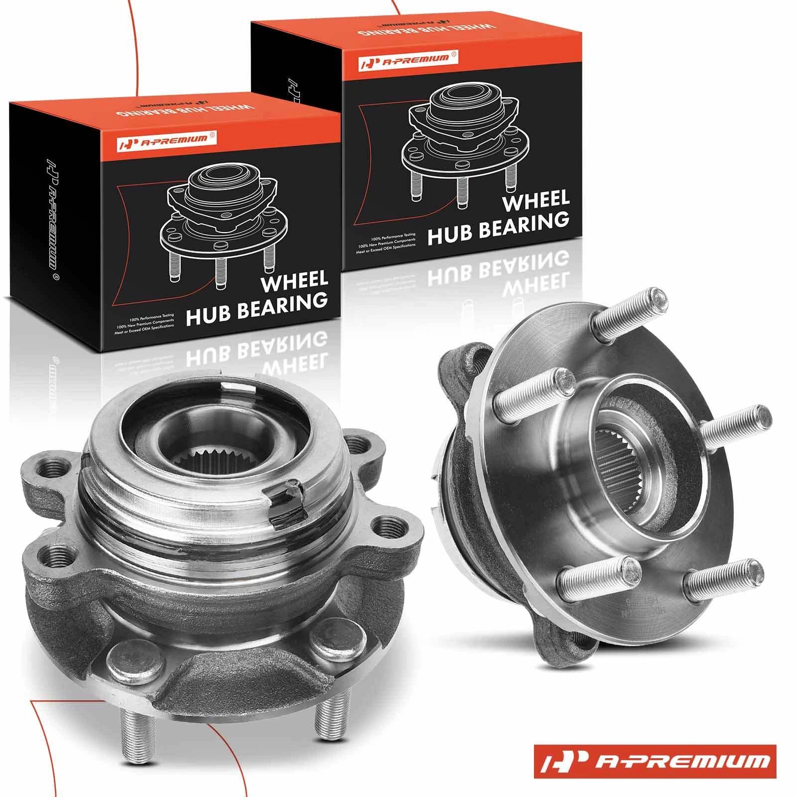 2X Front Wheel Hub & Bearing Assembly for Nissan Altima (2007–2018)