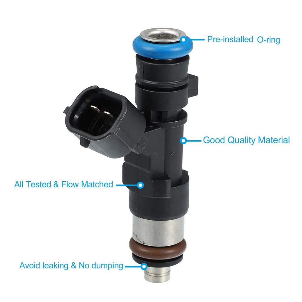 Set of 6 Fuel Injector Nozzles for Nissan Xterra V6 (2006–2015) 0280158007
