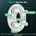 Set of 4 Wheel Spacers 15mm for Nissan 370Z Altima (2009–2020)
