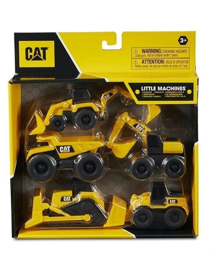 5 Pack Tractors Bulldozer for CAT Little Machines
