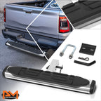 26" Oval Rear Bumper Trailer Tow Hitch Step Bar for Universal Fit (2" Receiver)