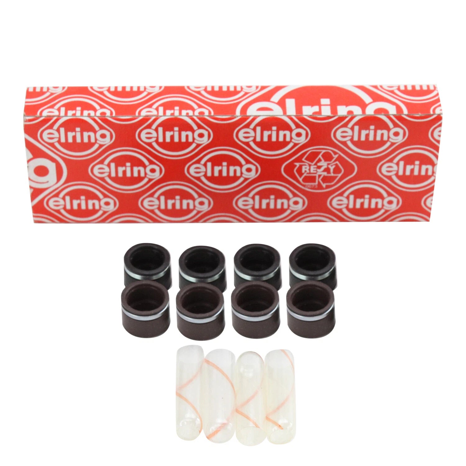 Set of 4 Engine Valve Stem Oil Seals for Mercedes W116 R107 (1972–1989)