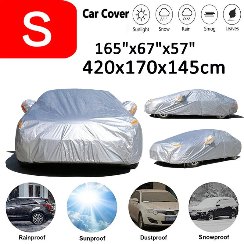 Car Cover for Sedan (Waterproof, All Weather, Dust, Sun, Rain, Snow)