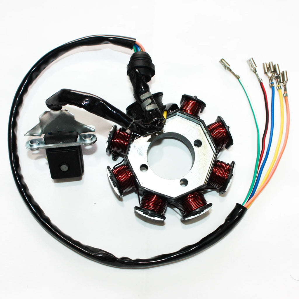 8 Pole Magneto Flywheel Stator for PIT Quad Dirt Bike ATV (150cc–250cc)