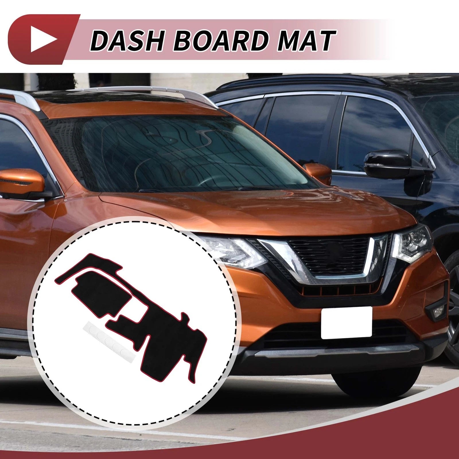 Dashboard Dash Cover Mat for Nissan Lukes 40 Series B44A (2020–2024) Black Red