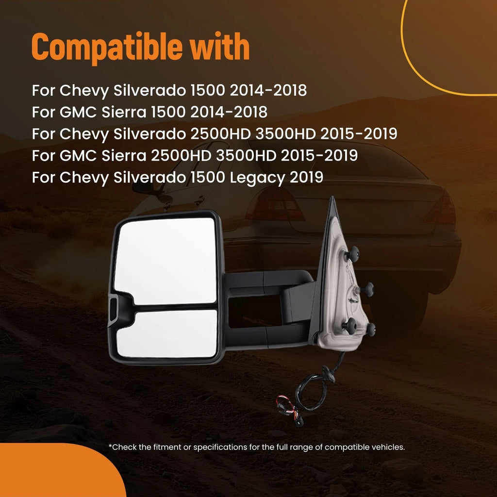 Power Adjustable Side Mirror for Chevy Silverado 1500 Legacy (2019)