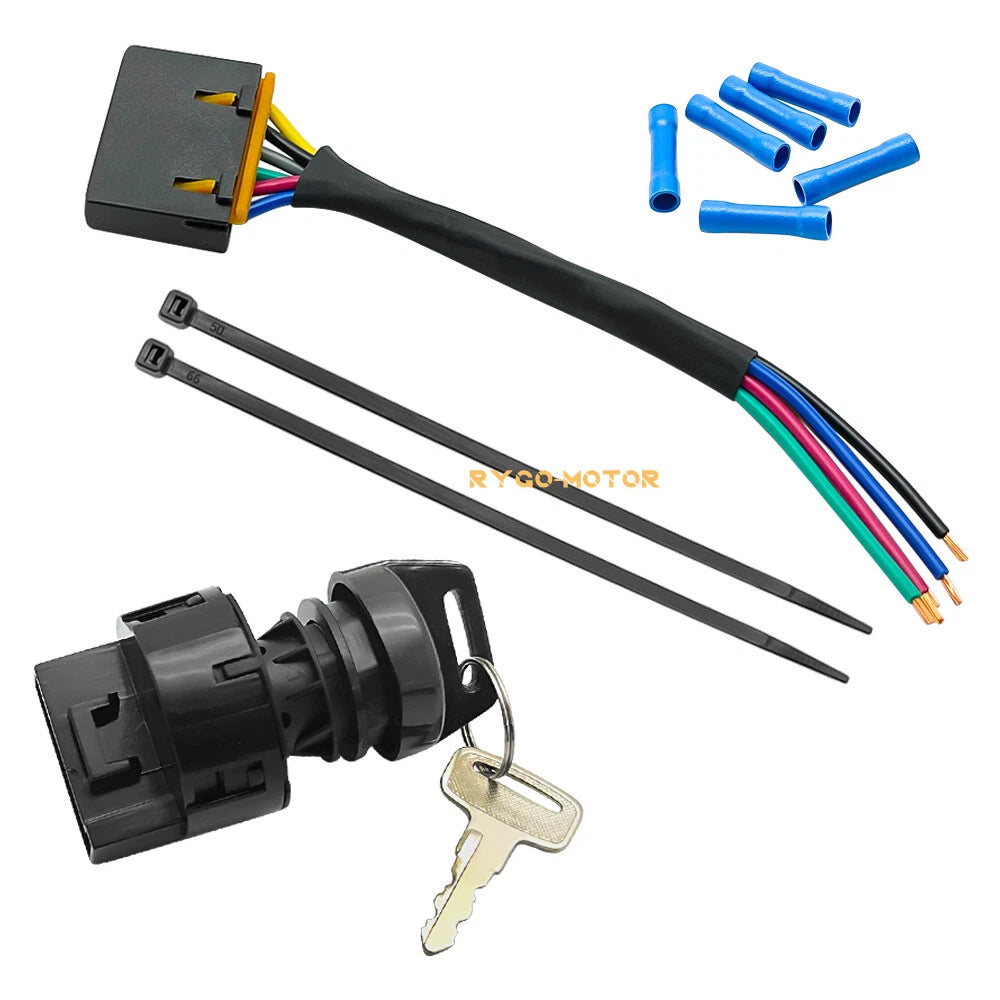 Ignition Key Switch & Harness 6Pin for Polaris Sportsman 300-570 (1996-2019)