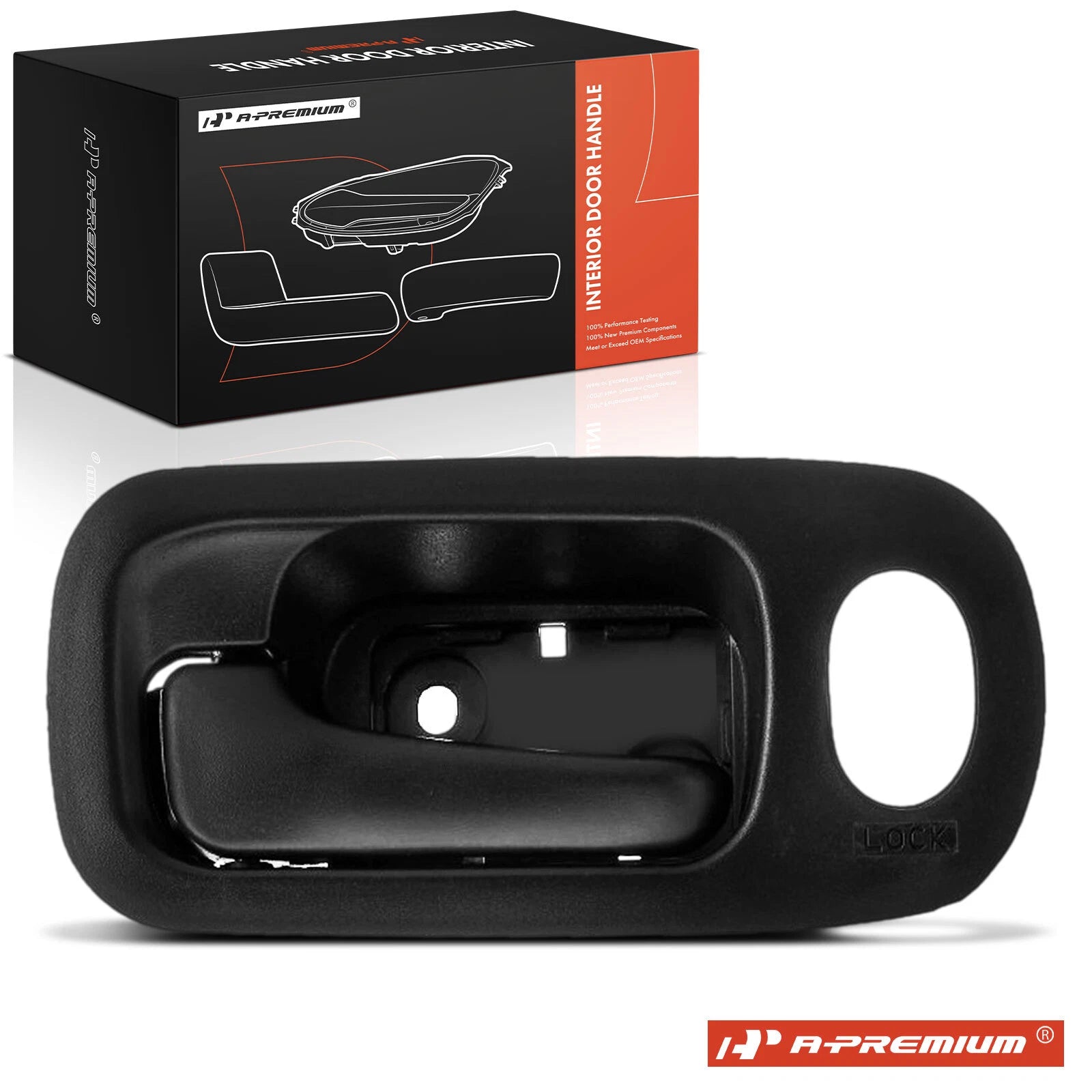 Front Left Black Interior Door Handle for Honda CR-V (2002–2006)