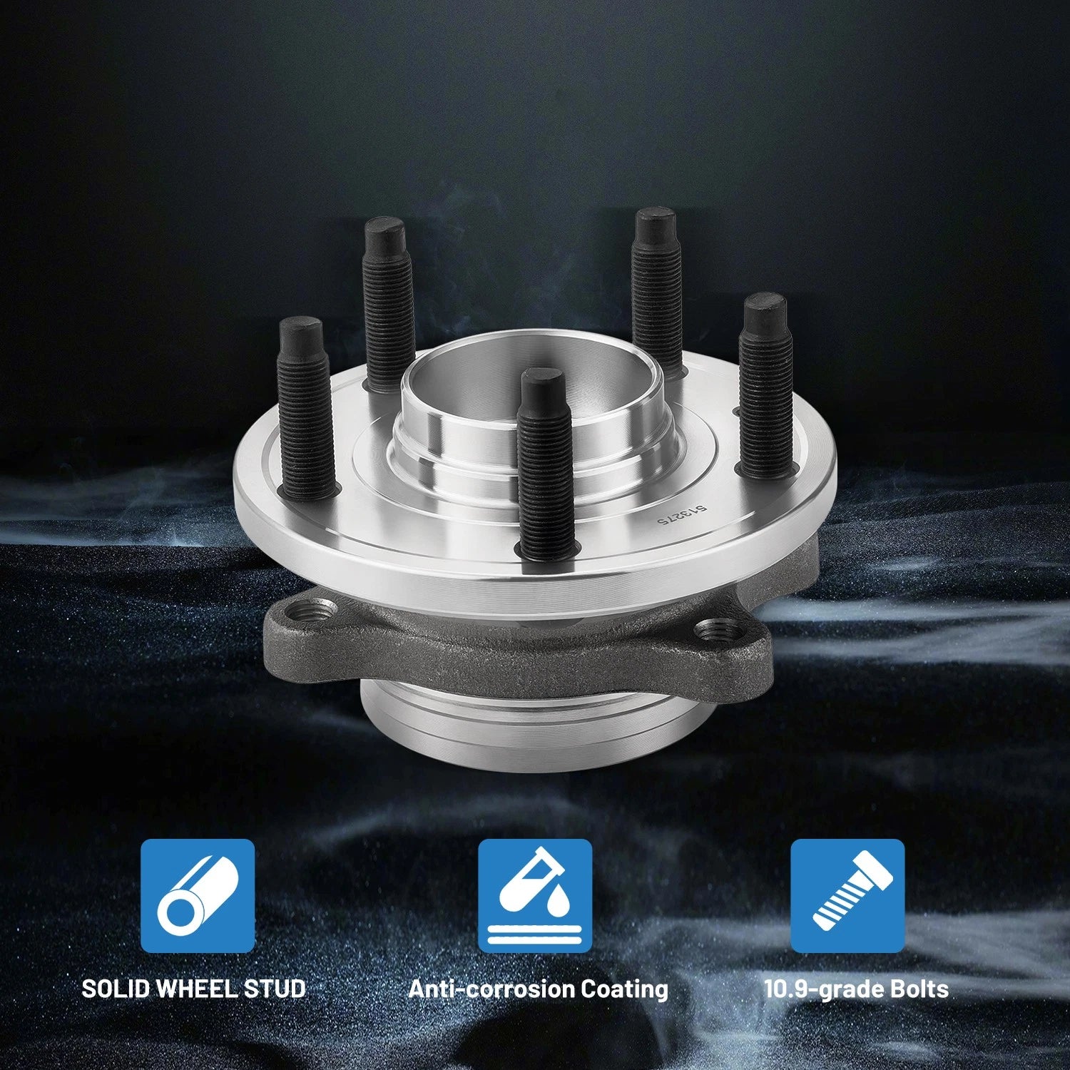 Pair Front Wheel Hub Bearings for 2010-2019 Ford Taurus Flex Lincoln MKS MKT