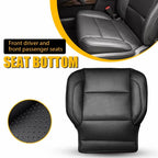 Set of 2 Leather Bottom Seat Covers for Chevrolet Silverado GMC 1500 2500 3500HD