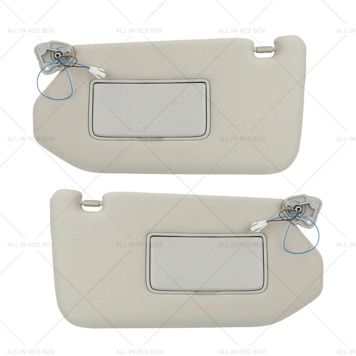 Set of 2 Grey Sun Visors with Mirror for Nissan Pathfinder Infiniti QX60 (2013–2020)