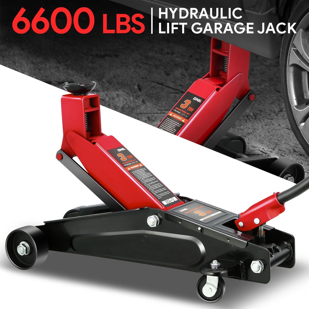 3 Ton Hydraulic Floor Jack for 6000lbs Capacity (7.7-21 in)