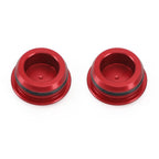 Frame Plugs Inserts Pair Red for Kawasaki Ninja EX 250 400 Z250 Z400 (2018–2022)