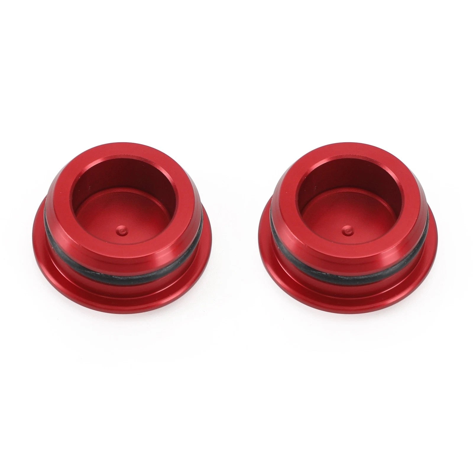 Frame Plugs Inserts Pair Red for Kawasaki Ninja EX 250 400 Z250 Z400 (2018–2022)