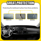 Dash Cover Pad for Chevy Silverado Sierra (2007–2013) Black