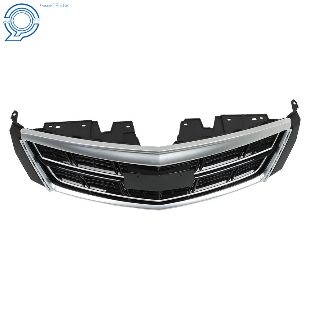 Front Bumper Grille for Cadillac XTS (2016-2017) Black Plastic