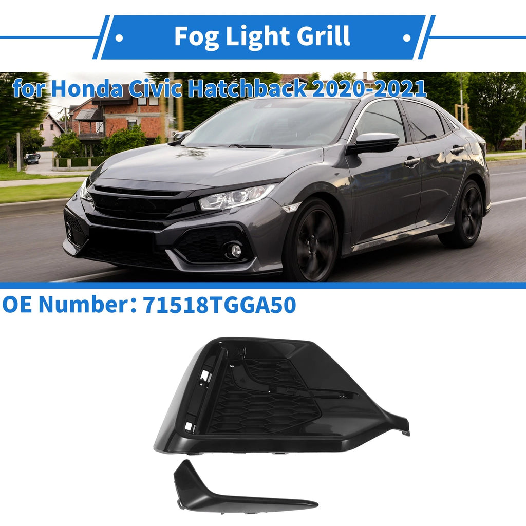 Rear Left Fog Light Grill No. 71518TGGA50 for Honda Civic Hatchback (2020–2021)