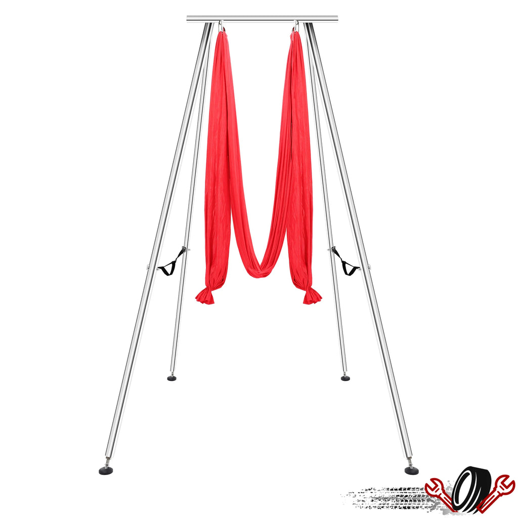 Aerial Stand Yoga Swing Bar for Portable Use (20ft Red)