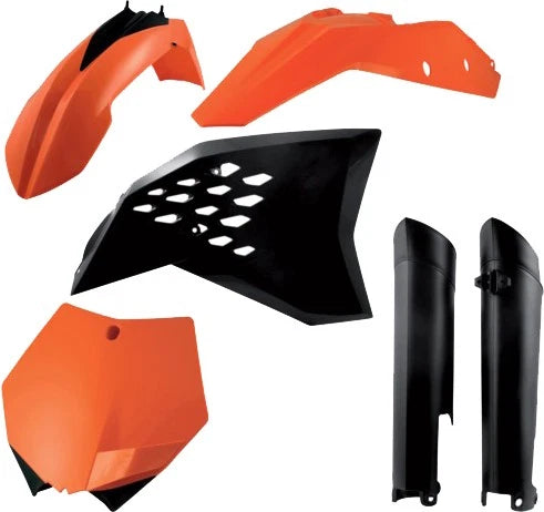 Acerbis Plastic Kit for KTM 150 XC, 250 SX & SX-F (2007–2010) - Orange