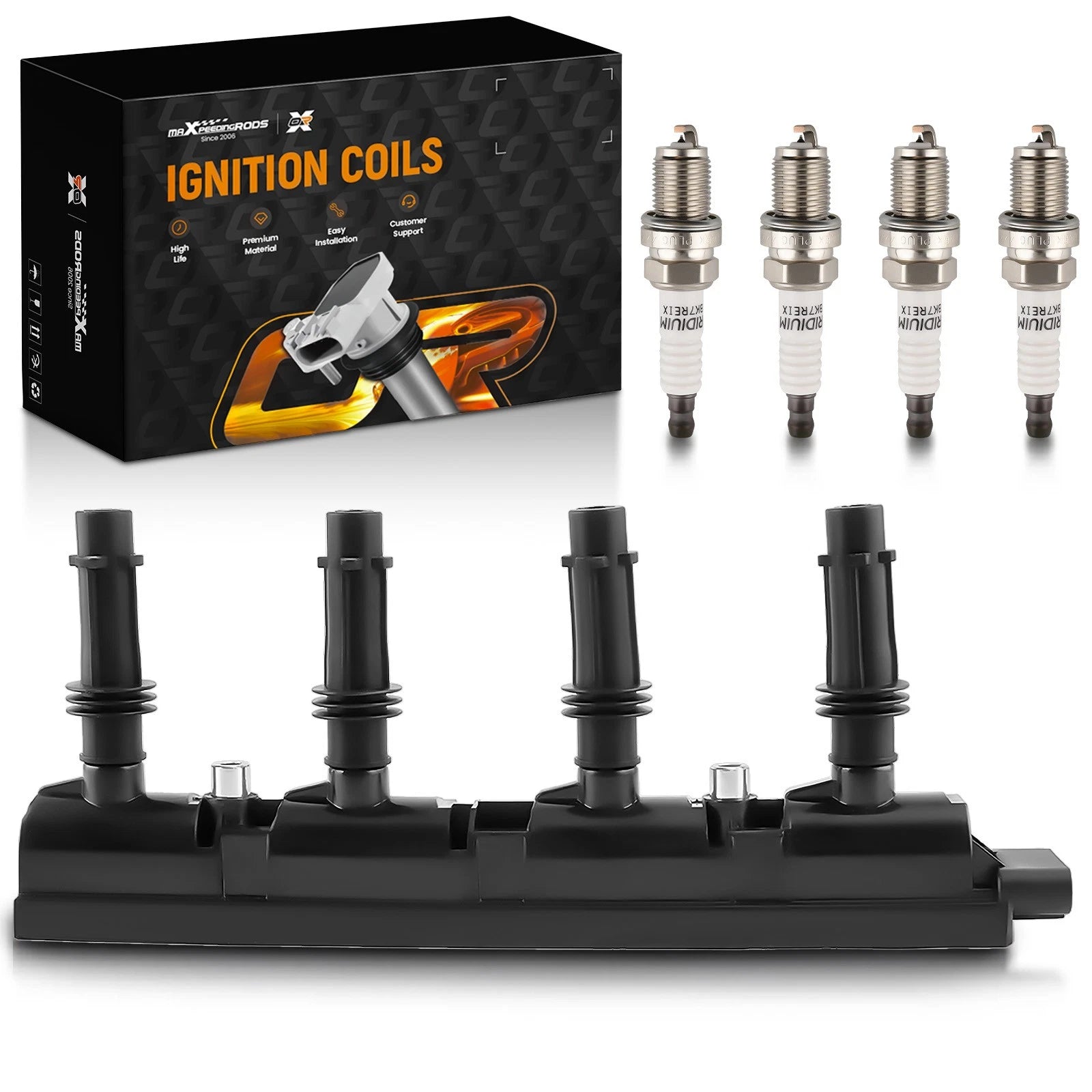 Ignition Coil & 4 Spark Plugs for Buick Encore (2013–2020) UF669 XP3922