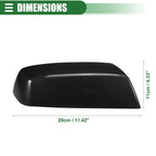 Pair Rearview Mirror Caps for Chevrolet Silverado 1500 (2014–2019) Black