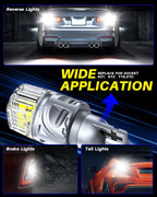 2X 921 912 LED Brake Reverse Backup Light Bulb 2400LM 6000K for Vehicles