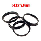Hub Centering Rings 4 x 74 1mm x 72 6mm