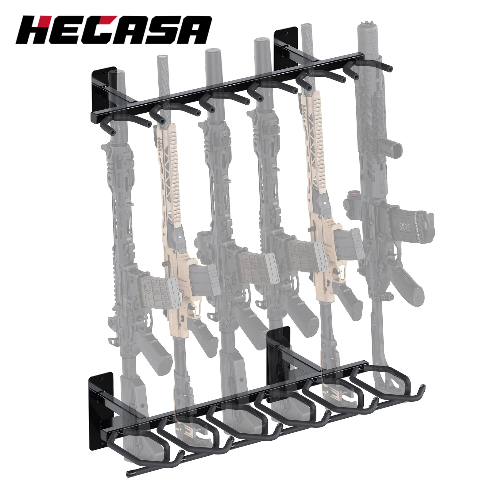 Gun Rack for Carbine Shotgun Wall Mount Display (Universal)