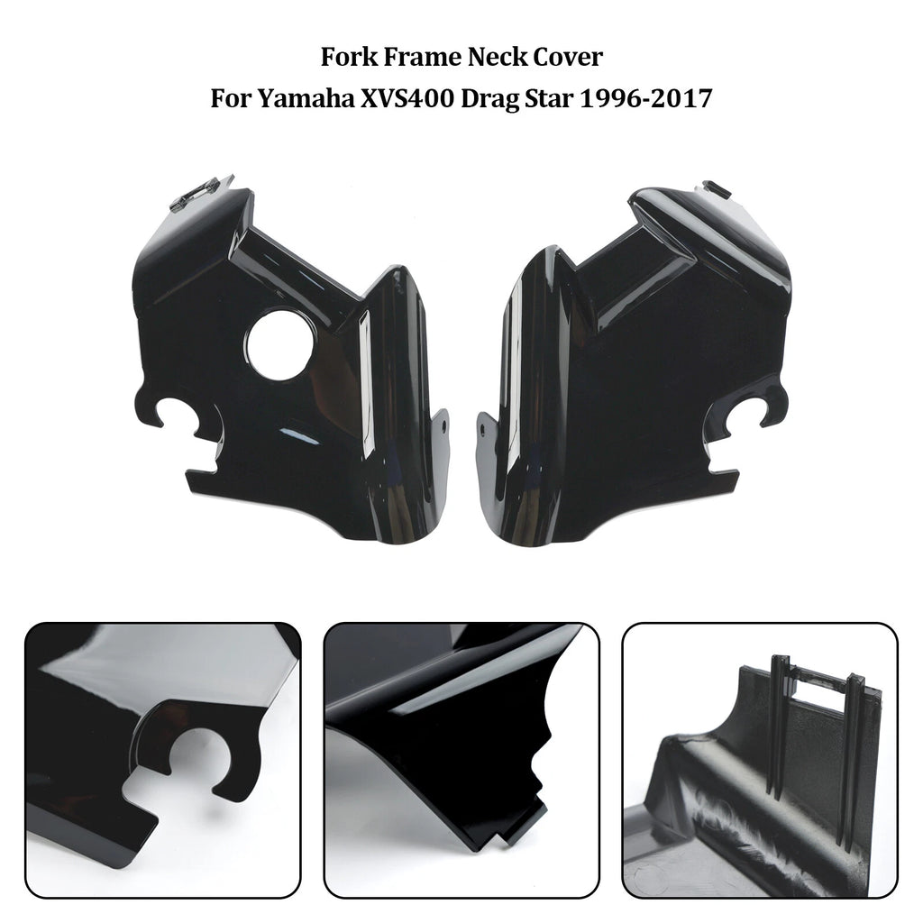 Fork Frame Neck Cover for Yamaha XVS400 XVS650 (1997–2003) Black