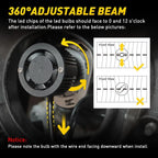 H7 LED Headlight Kit for - 10000LM 6500K
