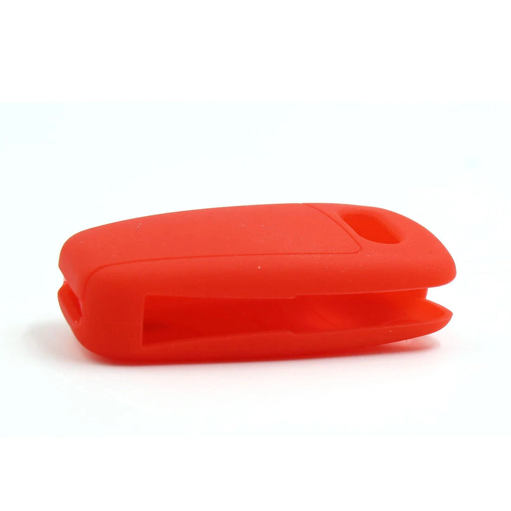 Red Silicone Key Fob Cover for Audi A1 A3 A4L A6L Q5 Q6 Q7 (2010–2023)