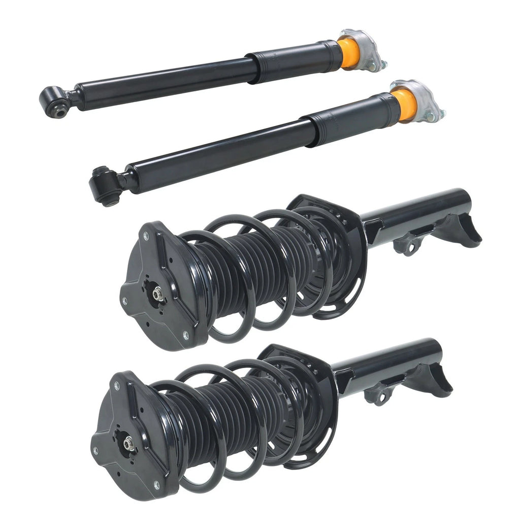 Front Complete Struts & Rear Shocks for Mercedes E350 RWD (2010–2014)