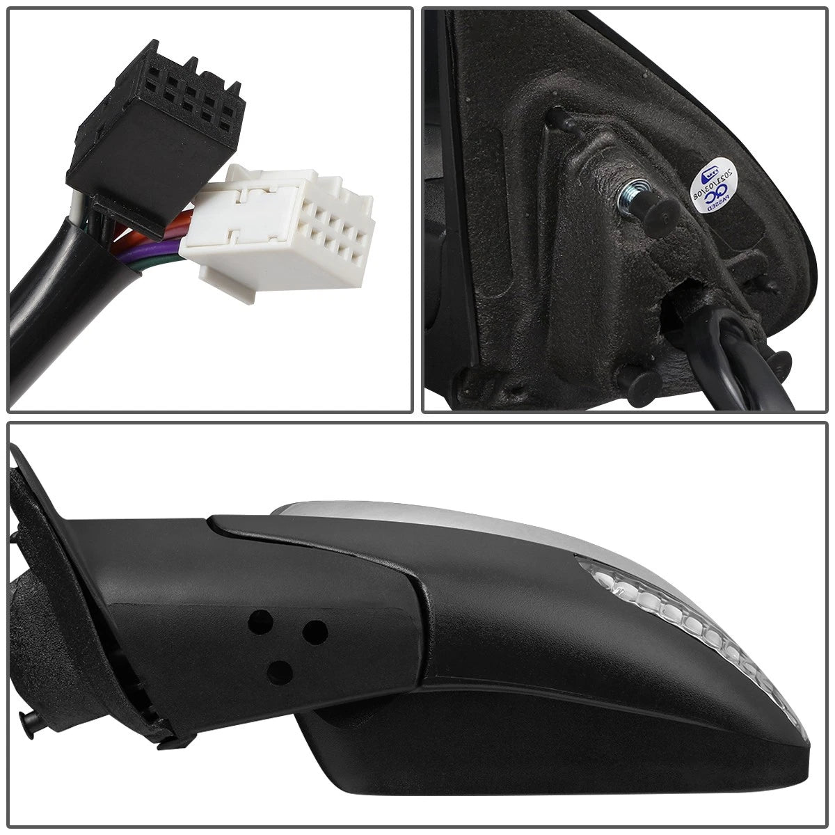Driver Side Door Mirror for Dodge Durango (2011–2021) CH1320420, Heated, Powered