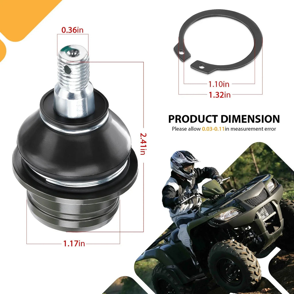 4x A-Arm Ball Joint for Suzuki KingQuad 450 500 700 750 (2005–2023)